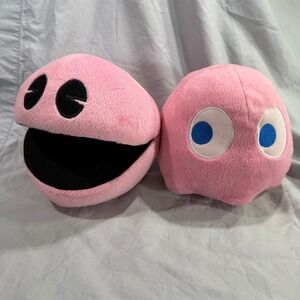 Bandai Namco Pac-Man Battle Royale Pink Plush Set Pinky Ghost 7 Inch Toy Factory